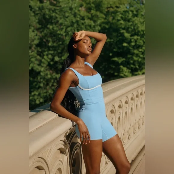 Monday Swimwear Blue and White Tank Top - Picture 3 of 8